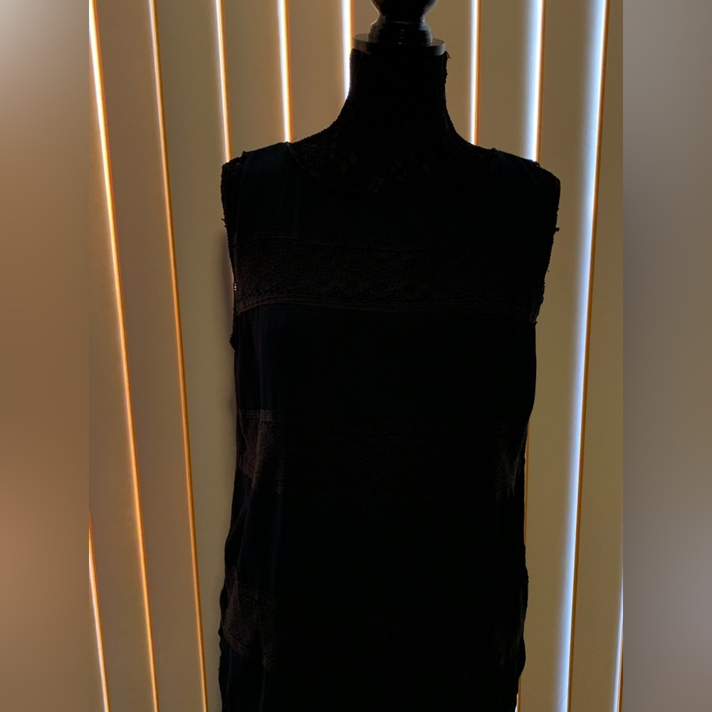 Black lace tank top